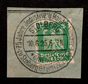 Germany #331 on Cut Piece with SON Event CDS Stolberg 10.6.25 SOTN