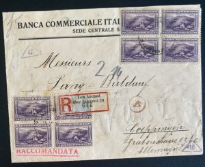 1922 Sophia Bulgaria Commercial Bank Registered Cover To Goppingen Germany