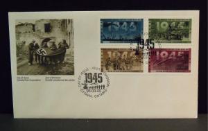 3905L   Canada   FDC   # 1544a   50th Anniversary WWII      CV.$ 4.00