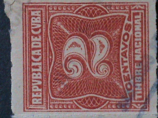 ​CUBA- 1914 SC#J9 POSTAGE DUE TWO OF OVER 100 YEARS OLD USED STAMP-VERY FINE
