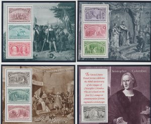 U.S.  Scott# 2624-2669 1989 Christopher Columbus Set of 6 MNH S/S #2