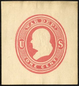 US Stamps # UO45 Mint XF Cut Square Scott Value $600.00