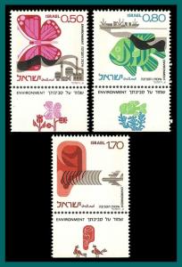 Israel 1975 Environmental Quality, MNH 580-582,SG617-SG619