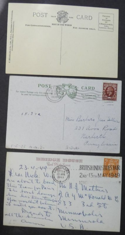 EDW1949SELL : GREAT BRITAIN Interesting collection of 37 covers & PC as received