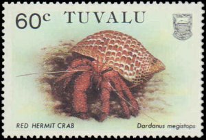 Tuvalu #348-351, Complete Set(4), 1986, Marine Life, Never Hinged