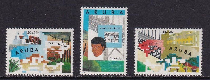 Aruba  #B32-B34  MNH  1993  child welfare