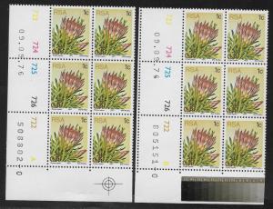 SOUTH AFRICA SC# 475 CB6 LL#722-6A-B SEPT 1976 FVF/MNH