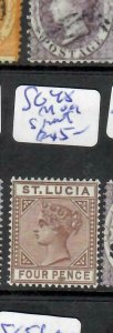 ST LUCIA (P1602B)   QV  4D  SG 48 SPOT AT BOTTOM     MOG 