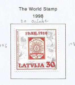 LATVIA - 1998 - The World Stamp - Perf Single Stamp - Mint Lightly Hinged