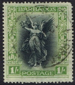 BARBADOS 1920 VICTORY 1/- USED