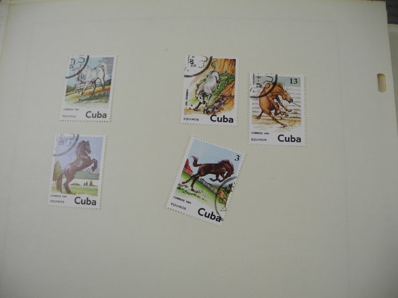 CUBA, 100s & 100s of Stamps mostly hinged on Scott pages