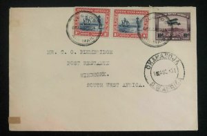 1931 Okahandja South West Africa First Flight Cover FFC To Windhoek