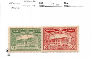 Paraguay, Postage Stamp, #C85-C86 Mint Hinged, 1935 Air Post