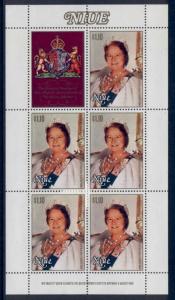 Niue 291 sheet MNH Royalty, Queen Mother 80th Birthday