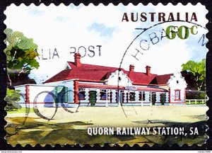 AUSTRALIA 2013 60c Multicoloured, Historic Railway Stations-Quorn SA Self Adh...