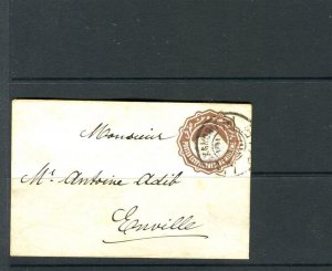 EGYPT; 1890s early Postal Stationary Envelope fine used item