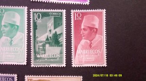 Morocco Northern Zone 1956 Scott# 1-8 Complete VF-XF Mint NH