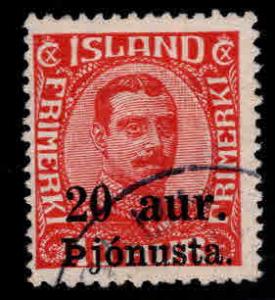 Iceland Scott o52 Official stamp