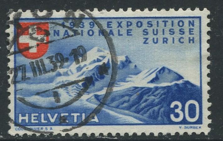 Switzerland - Scott 249 - National Expo. Issue -1939 - FU - Single 30c Stamp