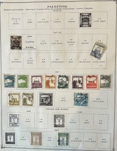 Palestine/Israel  collection of old Palestine on Album Page