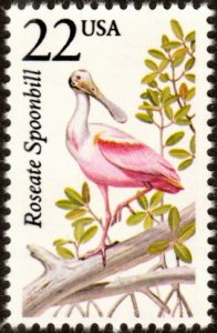 United States 2308 - Mint-NH - 22c Roseate Spoonbill (1987) (cv $1.00)