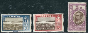 Ubangi Chari Chad 3 Dues MH/R F/VF 1930 SCV $7.95