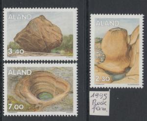 XG-U429 ALAND - Geology, 1995 Rock Formations, 2 Values MNH Set