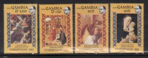 Gambia 594-97 Christmas Art Mint NH