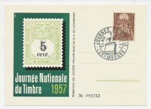 Cover / Postmark Luxembourg 1957 Stamp day