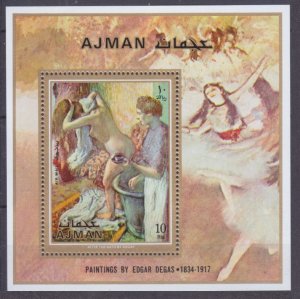 1971 Ajman 843/B276 Artist / Edgar Degas 5,50 €