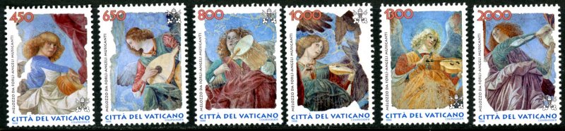 Vatican City 1075-80 MNH mint angel music instuments      (Inv 001770.)