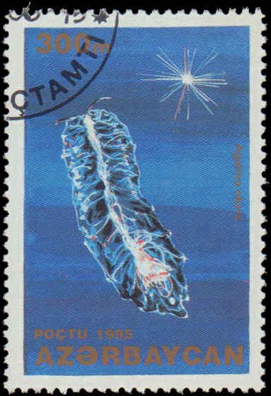 Azerbaijan #514-518, Complete Set(5), 1995, Marine Life, Used, CTO