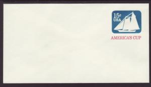 US U598 America's Cup Postal Envelope Unused VF