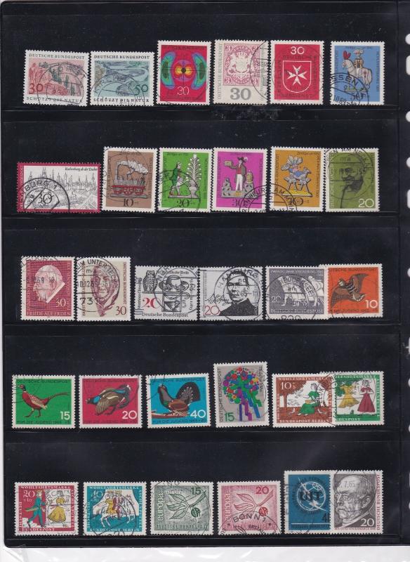 german mixed stamps page ref 17428