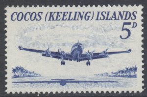 Cocos Keeling Islands Scott 2 - SG2, 1963 Pictorial 5d MH*