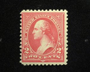 HS&C: Scott #252 Glazed gum. Mint F NH US Stamp