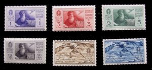 ITALY - SCOTT# C28-C33 - MNH - CAT VAL $135.00