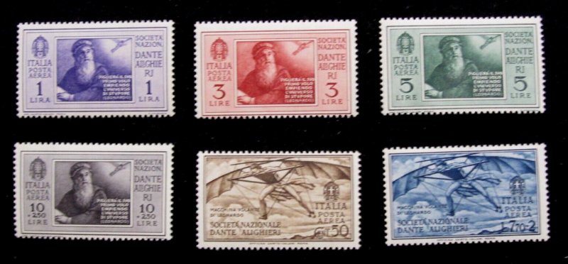 ITALY - SCOTT# C28-C33 - MNH - CAT VAL $135.00