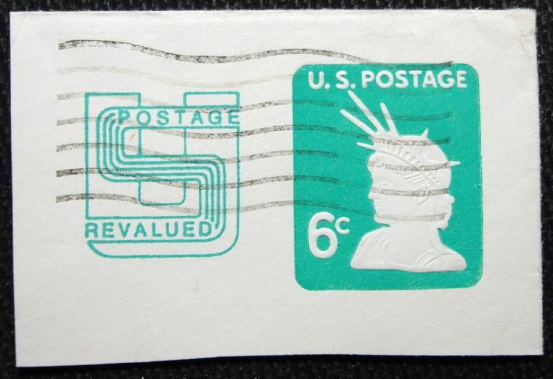 US #U561 Used Full Corner Cut Square, Statue of Liberty L3 