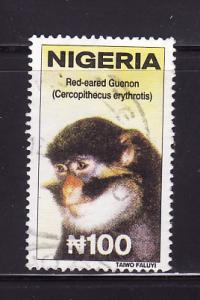 Nigeria 737 U Animals, Monkeys, Red Eared Guenon (A)