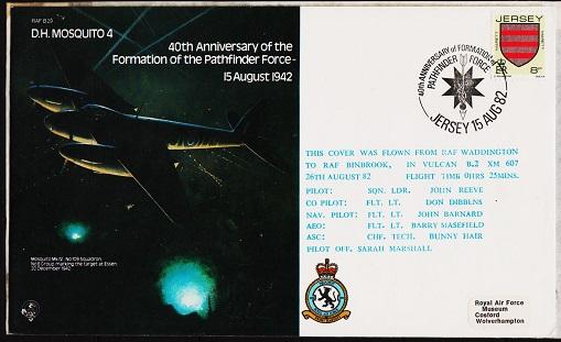 Jersey. 1982 Cover. 40th Anniversary Pathfinder Force. Fine Used