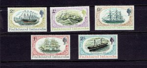 FALKLAND ISLANDS - 1970 THE GREAT BRITAIN - SCOTT 192 TO 196 - MNH