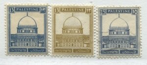 Palestine 1927-32 3-13 mils mint o.g. hinged and 15 mils mint no gum