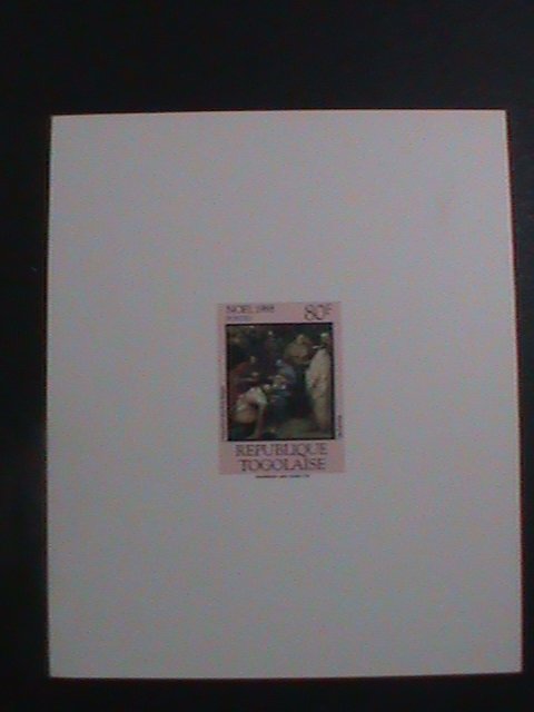 ​TOGO-1988 SC #1483 CHRISTMAS-ADORATION OF MAGI- PAINTING-DELUXE PROOF SHEET-