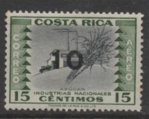 Costa Rica Scott #  C334  UNUSED  single  NH