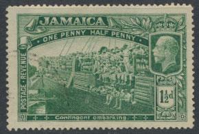 Jamaica SG 96 SC# 90  Used  wmk script   see details