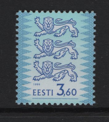 Estonia  #377  MNH 1999  three lions  3.60k