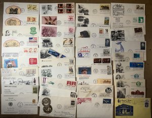 BIG BOX LOT FIRST DAY COVERS + EVENTS 660 COMMEMS/AIRS & $20 FV MINT STATIONERY