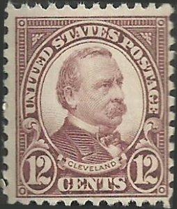 # 693 Mint Never Hinged ( MNH ) Brown Violet Grover Cleveland