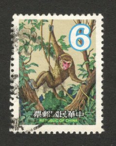 CHINA - USED STAMP, 6 - FAUNA -New Year Greetings - Year of the Monkey  - 1979.